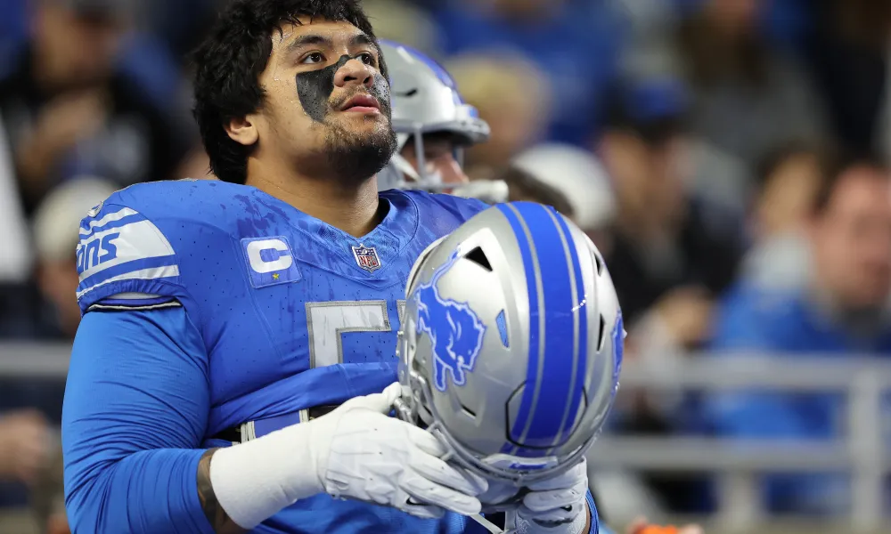 Breaking: ‘I’m not happy’; Detroit Lion’s OT, Giovanni Manu to meet coach Dan Campbell for crunch talks after  being unsatisfied with new…