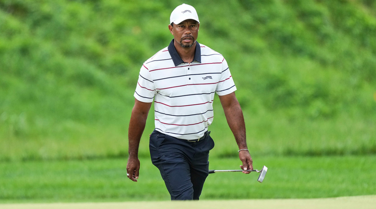 shot-by-shot: At the 2024 PGA Championship at Valhalla on Friday, Tiger Woods shoots 6-over 77.
