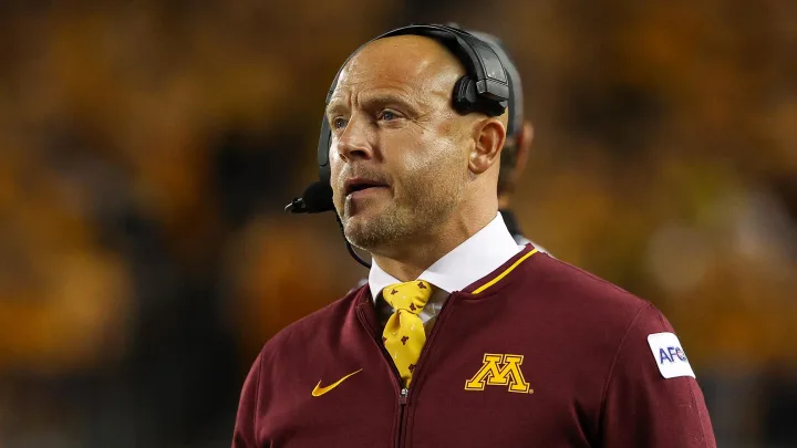 Just in:  Gopher’s head coach P. J. Fleck laments its been a tough and terrible season following the teams failure and announces the trade of star Cristian Driver and two other players because…